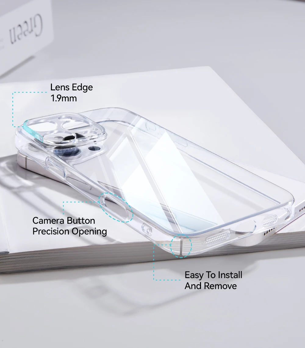 Joyroom Crystal Clear Case iPhone 15/16/17 - Anti-Yellow & Shockproof