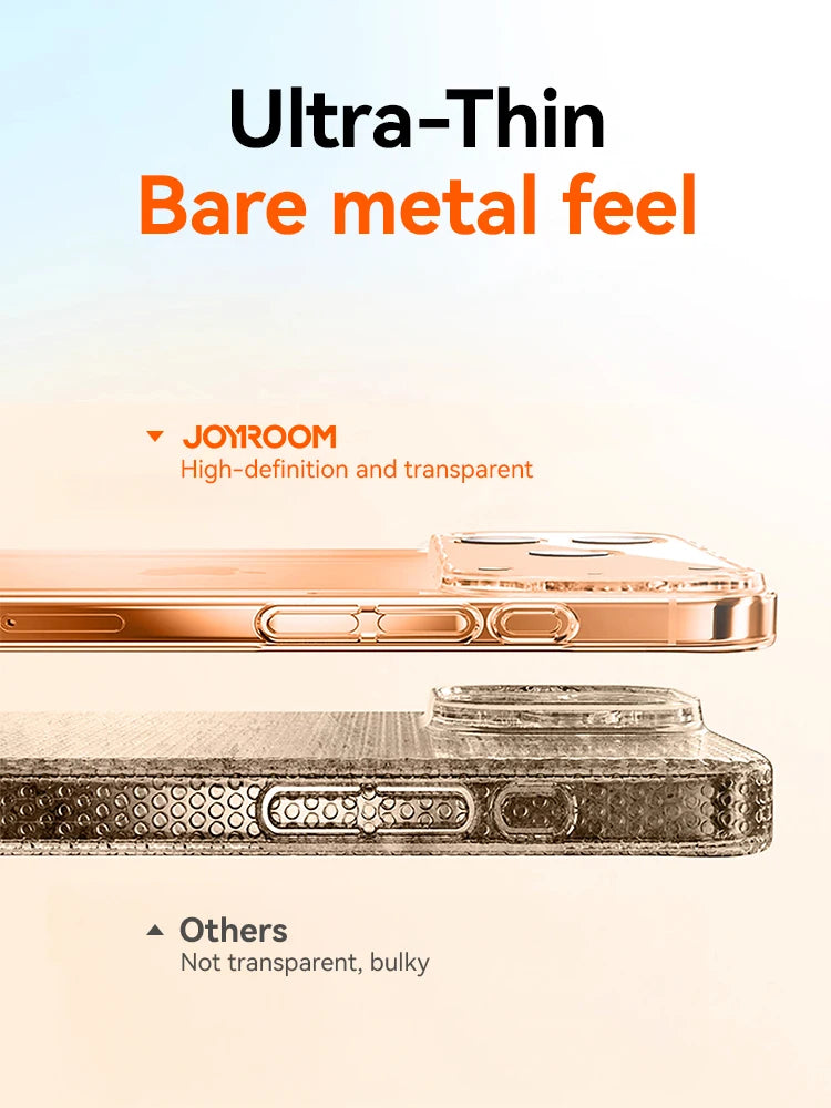 Joyroom Crystal Clear Case iPhone 15/16/17 - Anti-Yellow & Shockproof