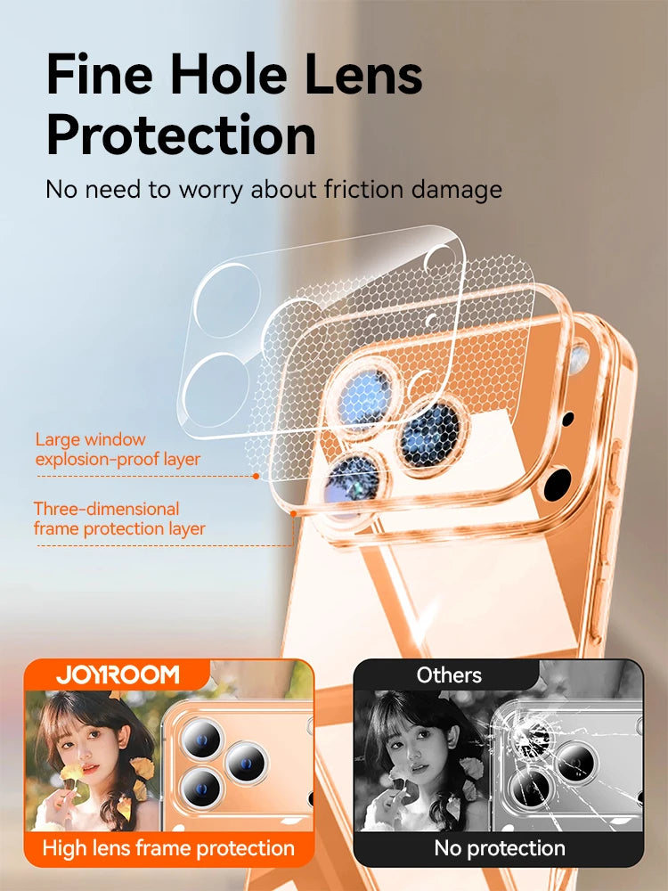 Joyroom Crystal Clear Case iPhone 15/16/17 - Anti-Yellow & Shockproof
