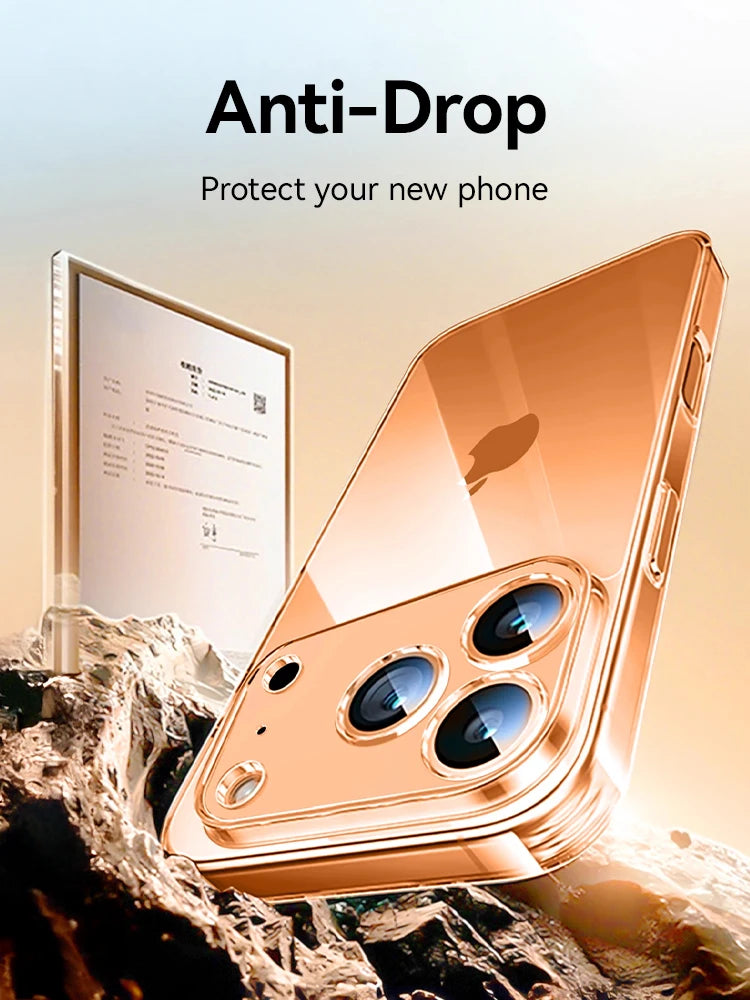 Joyroom Crystal Clear Case iPhone 15/16/17 - Anti-Yellow & Shockproof